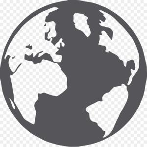 300x300 Png World Map Globe Silhouette Vector Earth Map Arenawp