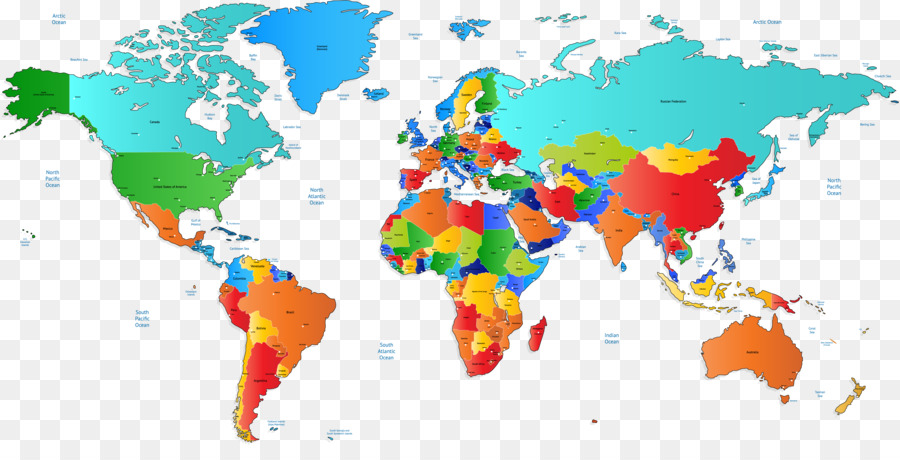 900x460 World Map Vector Map