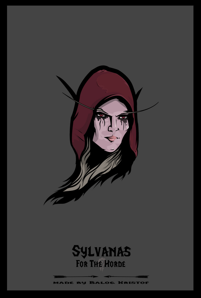 693x1024 Sylvanas World Of Warcraft Vector Graphic Design Poster