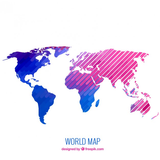 626x626 Free World Map Vector Collection Different Designs