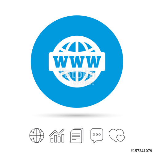 500x500 Www Sign Icon. World Wide Web Symbol. Stock Image And Royalty