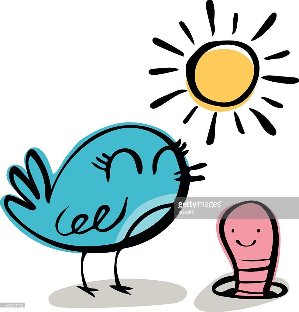984x1024 Early Bird Gets The Worm Vector Id492574712 Clipart