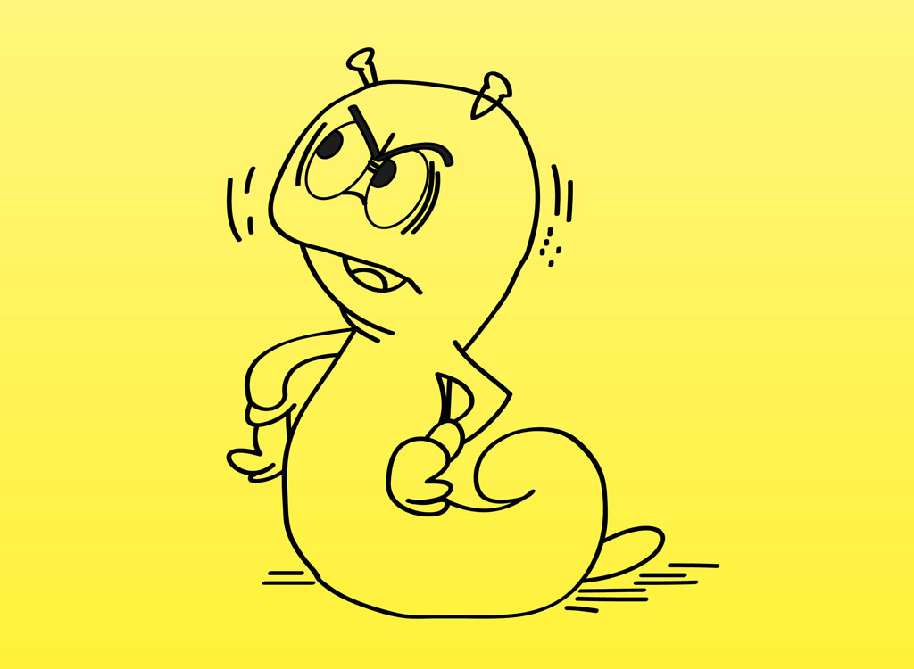 1024x750 Worm Vector