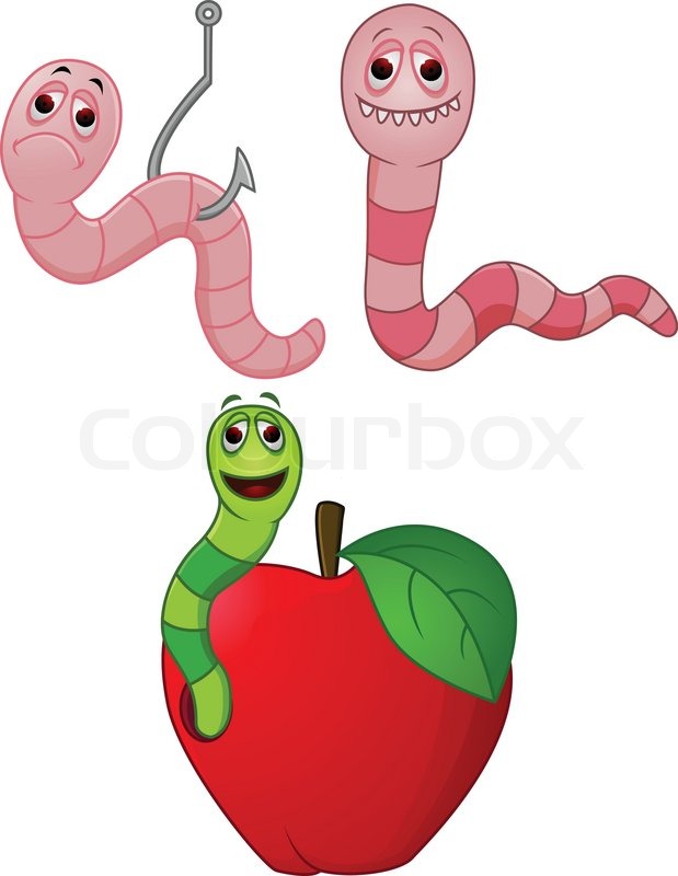 619x800 Cartoon Character Of Worm Stock Vector Colourbox
