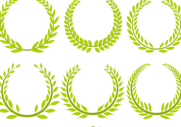 632x443 Olive Wreath Vector Set Free Vector Download 356357 Cannypic