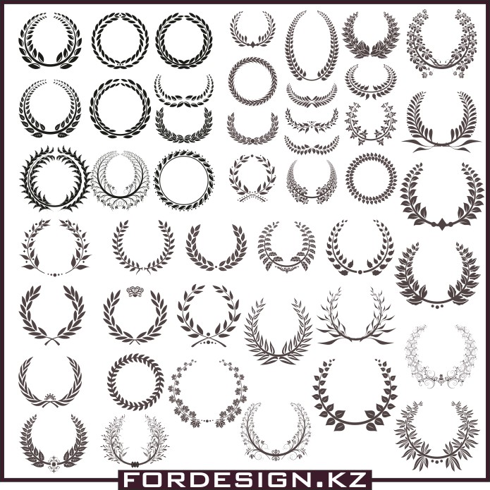 695x695 Wreath Vector Big Collection Of Vector Wreaths Free Download In