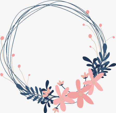 448x438 Fresh Wreath Vector, Wreath Vector, Pink, Illustration Png And