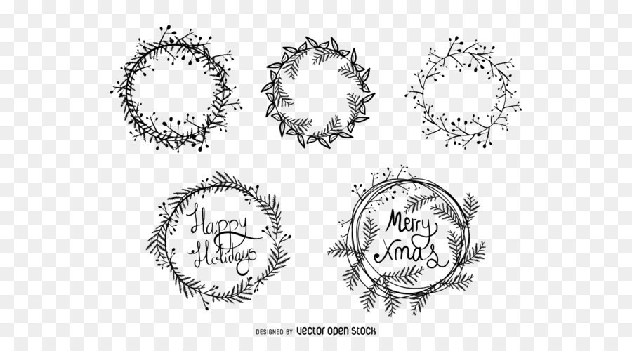 900x500 Download Christmas Wreath Vector Material