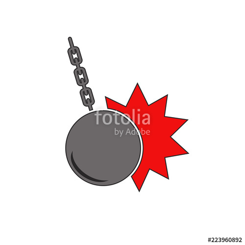 500x500 Wrecking Ball Symbol Stock Image And Royalty Free Vector Files On
