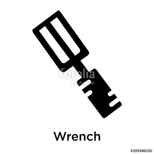 500x500 Wrench Icon Vector Sign And Symbol Isolated On White Background