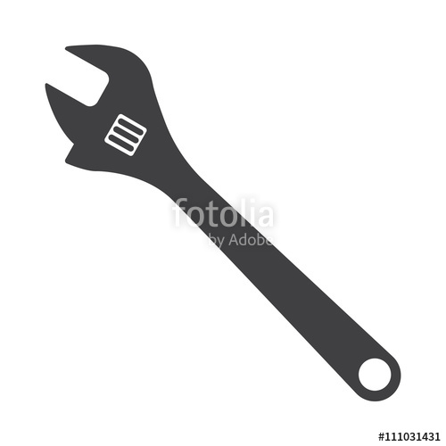 500x500 Wrench Icon , Vector Illustration Stock Image And Royalty Free