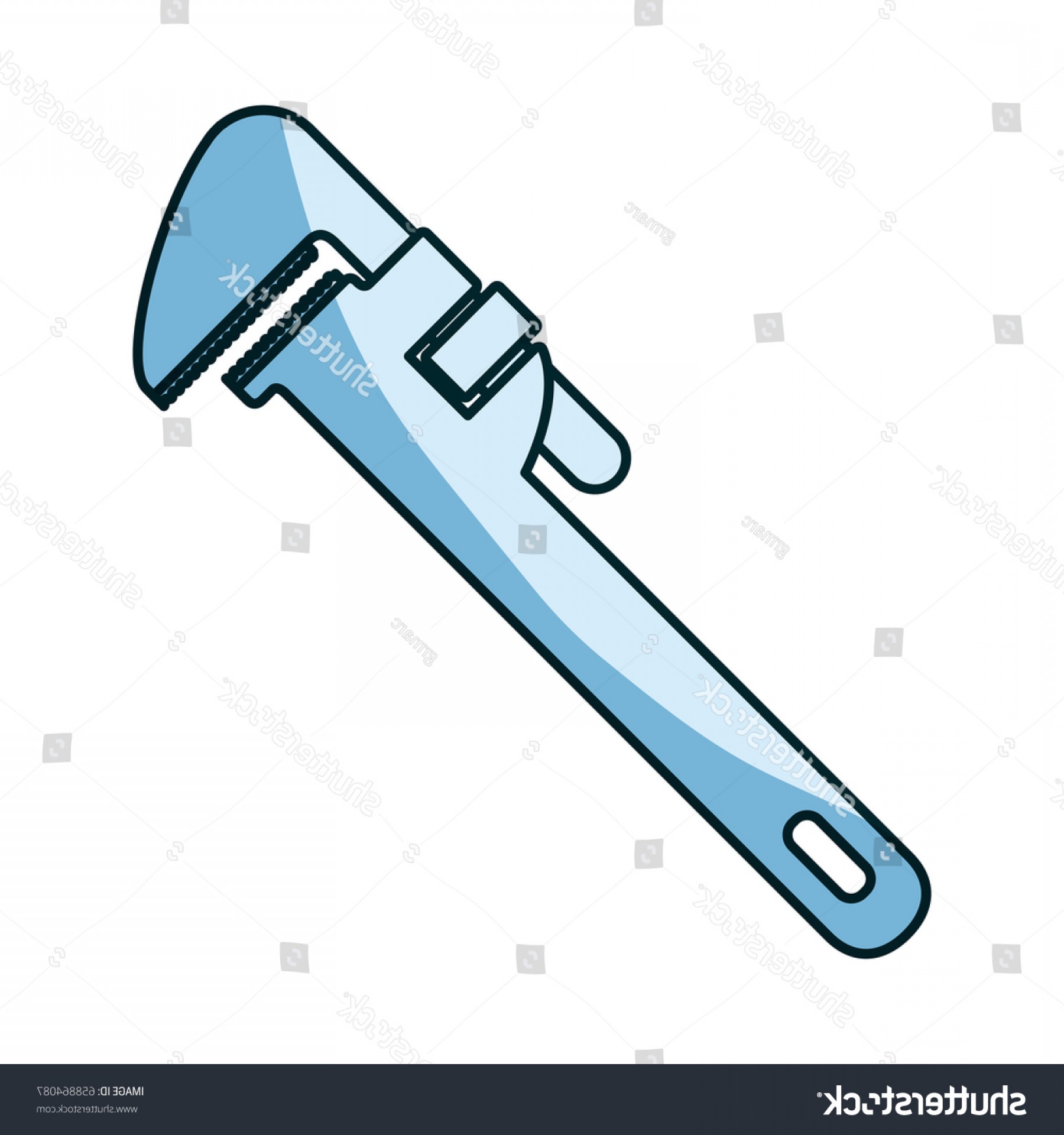 1800x1920 Blue Shading Silhouette Pipe Wrench Vector Orangiausa