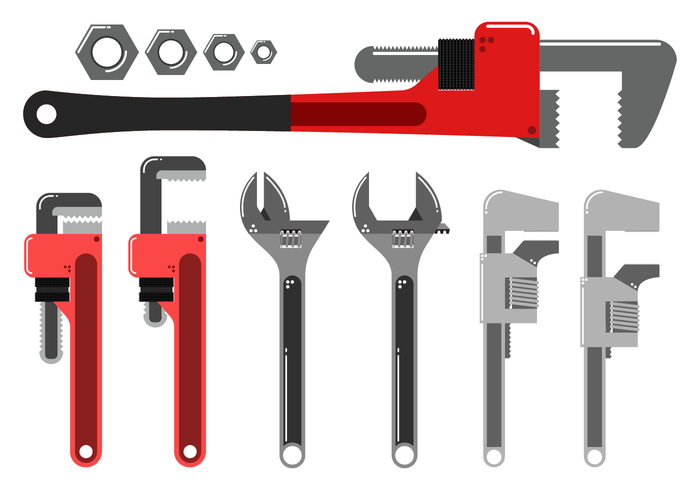 700x490 Free Monkey Wrench Vector