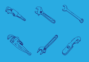 286x200 Wrench Free Vector Art