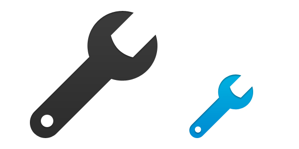 600x300 Wrench Icon Vector Psd Psd Icons