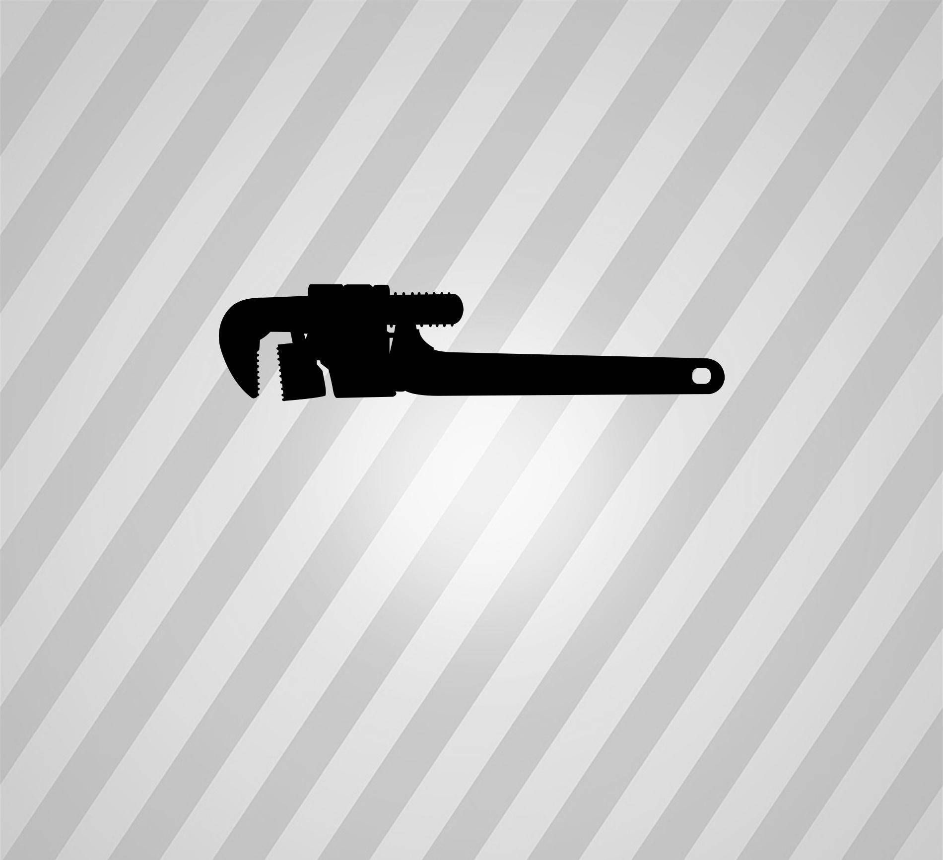 1900x1733 Pipe Wrench Silhouette