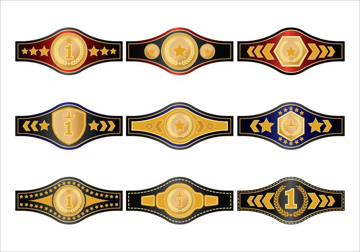 700x490 World Championship Belt Vector Pack