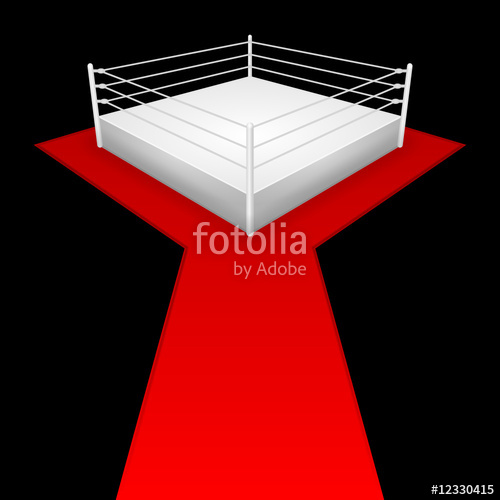 500x500 Wrestling Ring (Schwarzer Hintergrund) Stock Image And Royalty