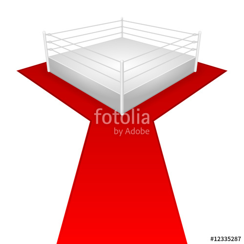 500x500 Wrestling Ring (Weisser Hintergrund) Stock Image And Royalty Free