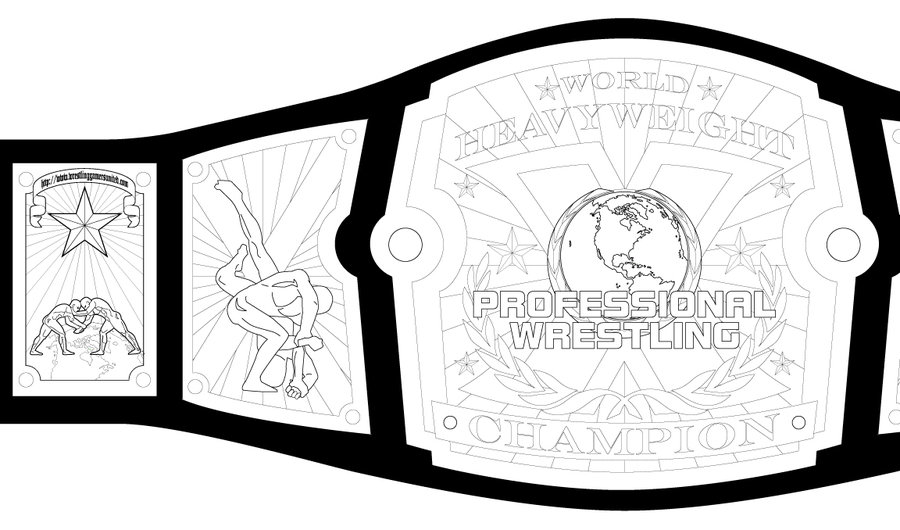 900x530 Collection Of Wrestling Belt Drawing High Quality, Free