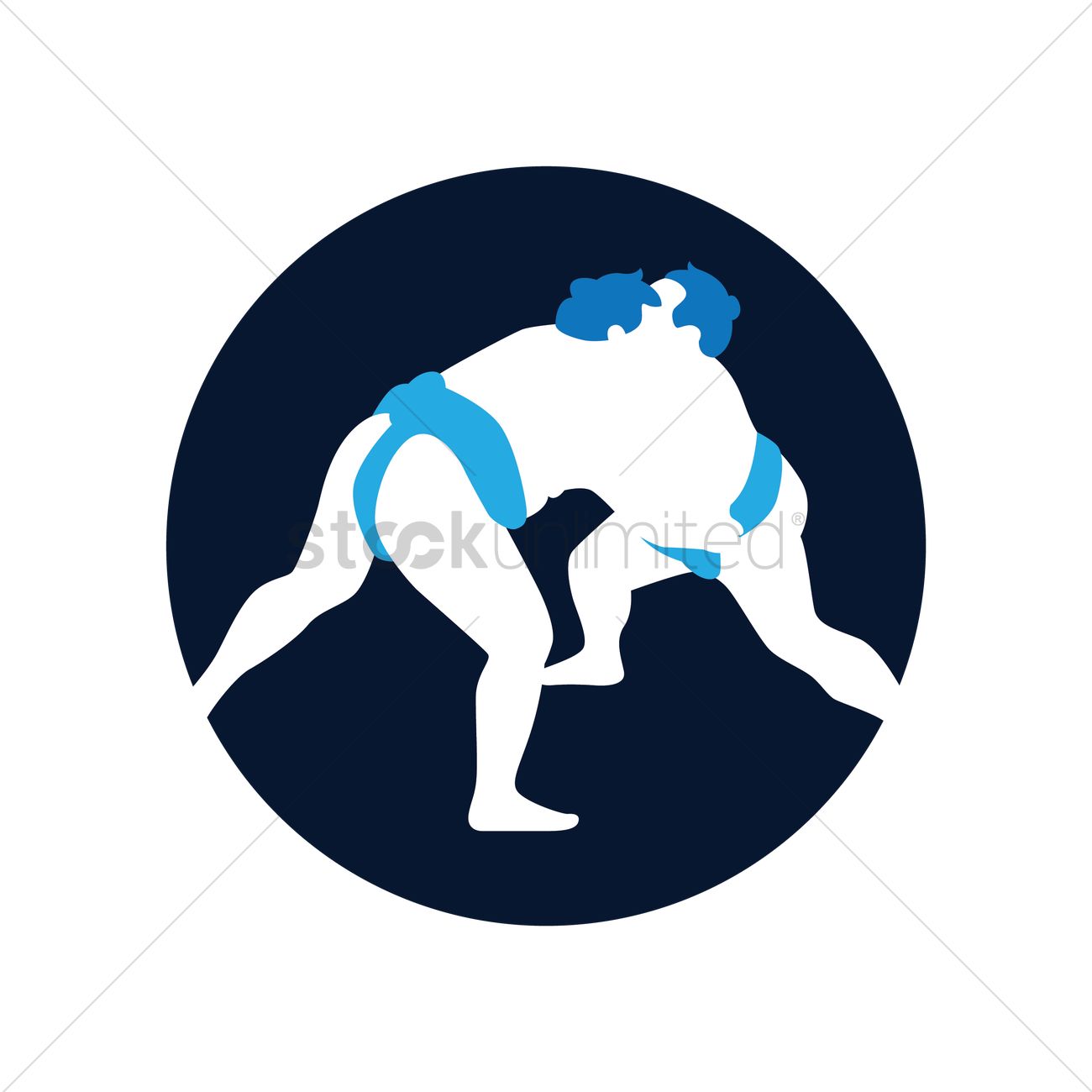 1300x1300 Sumo Wrestling Vector Image
