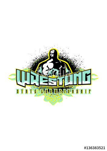 354x500 Wrestling Vector Logo Sport Stock Image And Royalty Free Vector