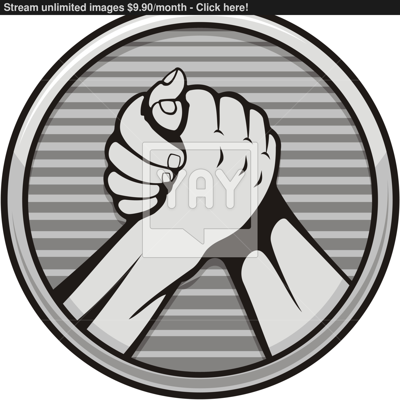 1600x1600 Arm Wrestling Icon Vector