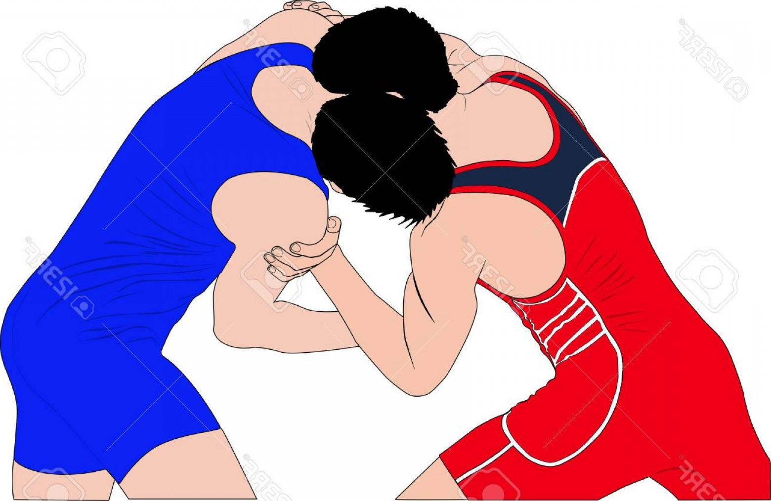 1560x1014 Photostock Vector Two Men Wrestlers In Greco Roman Wrestling At