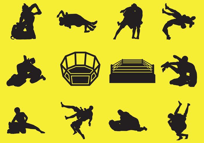 700x490 Silhouette Of Wrestling