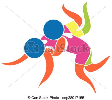 450x403 Sport Icon For Wrestling Illustration.