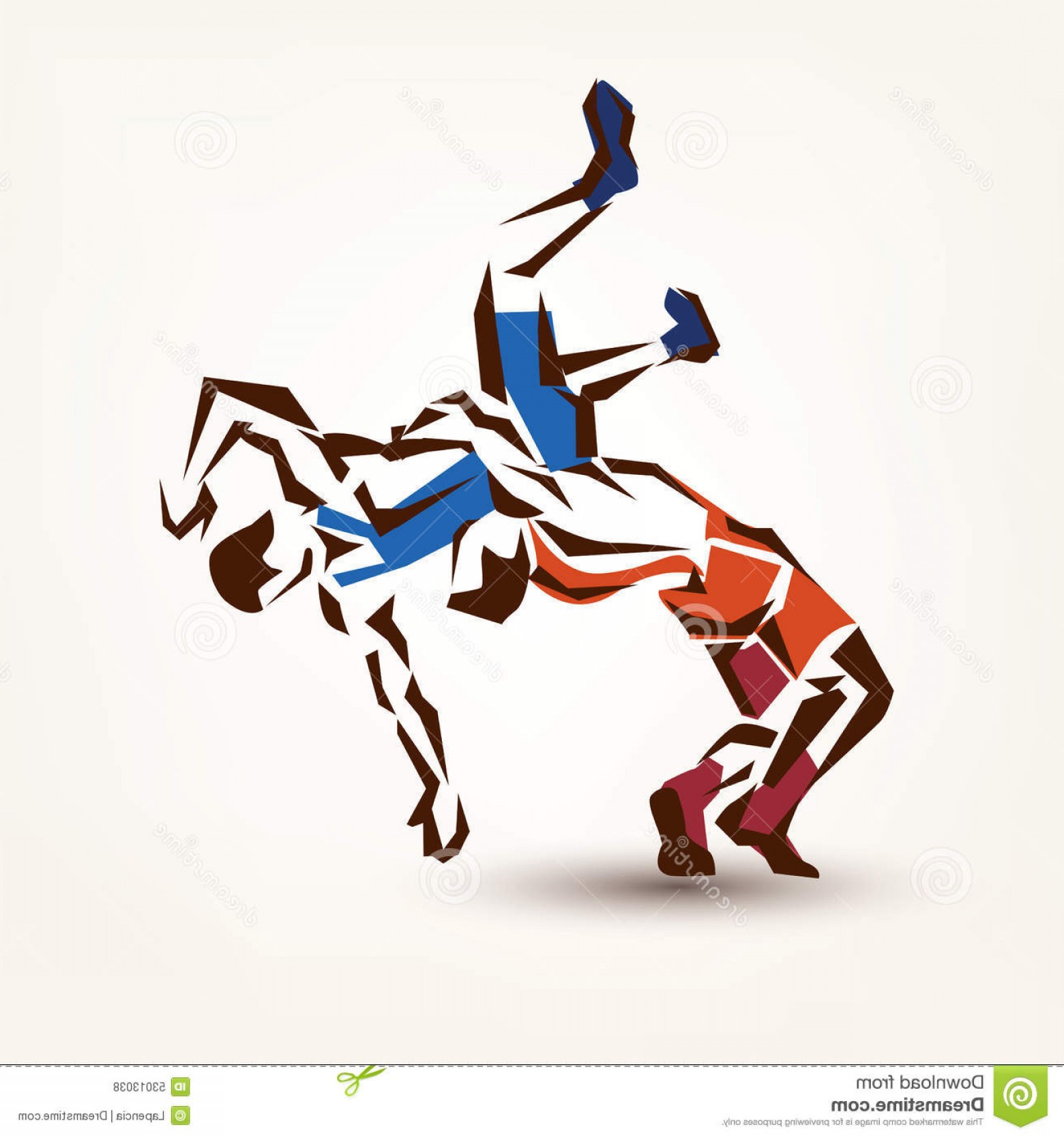 1560x1668 Stock Illustration Wrestling Symbol Vector Silhouette Two Athletes