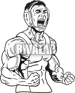 292x361 Wrestling Vector Clipart