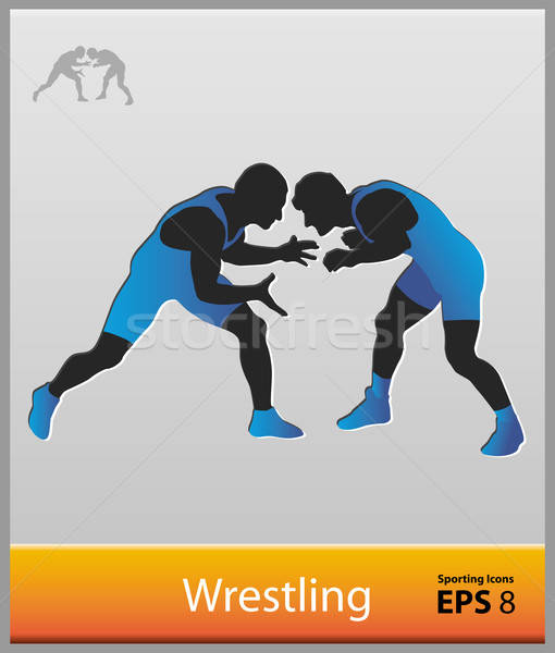 510x600 Wrestling Vector Illustration Abdulsatarid ( 1736479) Stockfresh