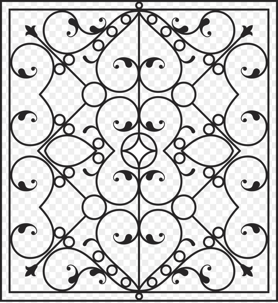 900x980 Wrought Iron Wall Fence