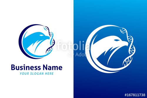 500x334 Eagle Dna Illustration Logo Vector Stock Image And Royalty Free