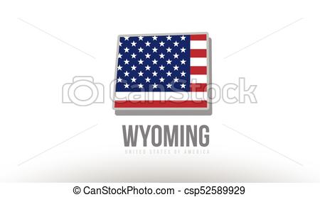 450x278 Vector Illustration Of Wyoming County State With United States