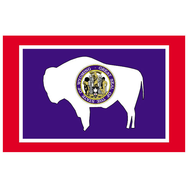 660x660 Wyoming Vector Flag