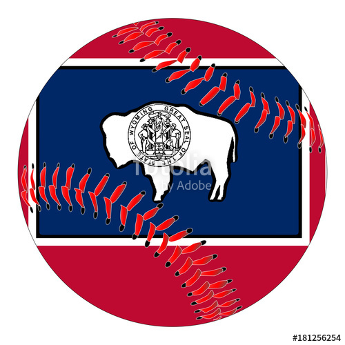 500x500 Wyoming Flag Baseball Stock Image And Royalty Free Vector Files