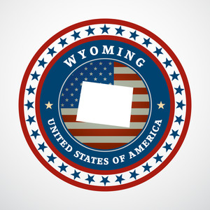 300x300 Wyoming Flag Background Royalty Free Vectors