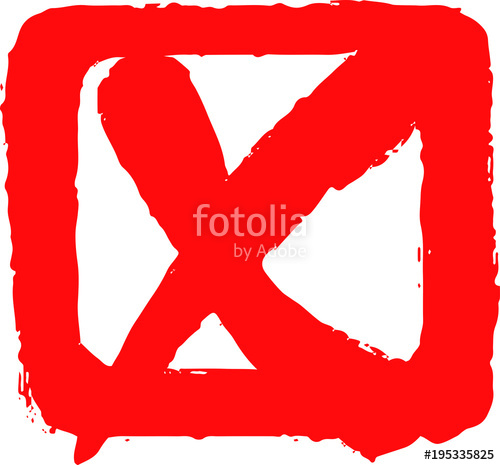500x465 Check Box And X Mark 3 Stock Image And Royalty Free Vector Files