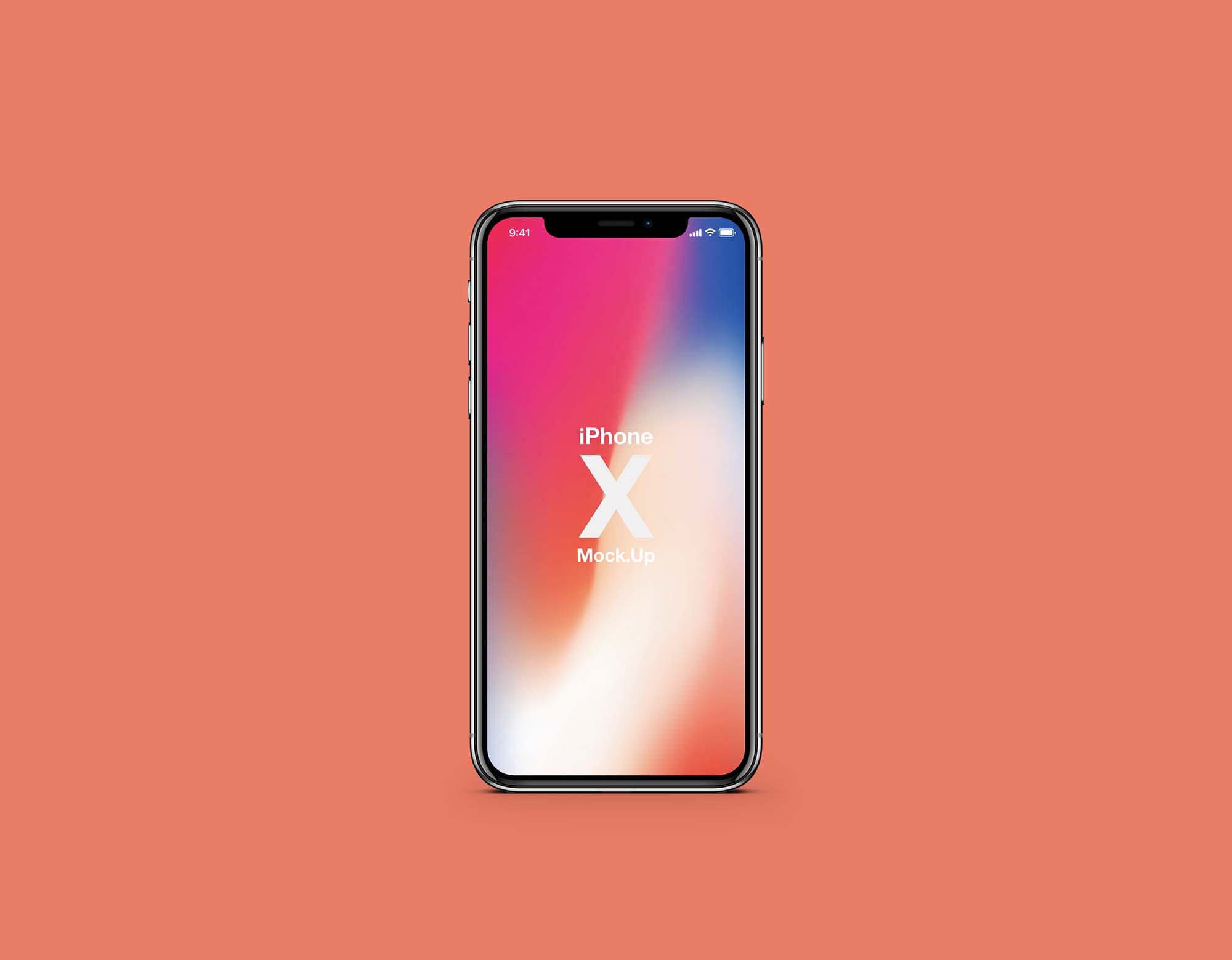 2000x1559 Free Iphone X Vector Mockup (Psd)