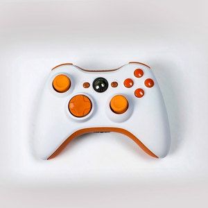 300x300 White Orange Xbox 360 Controller. Reminds Me Of Vector From