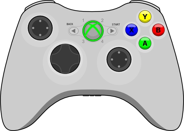 600x429 Xbox Gamepad Clip Art Free Vector In Open Office Drawing Svg