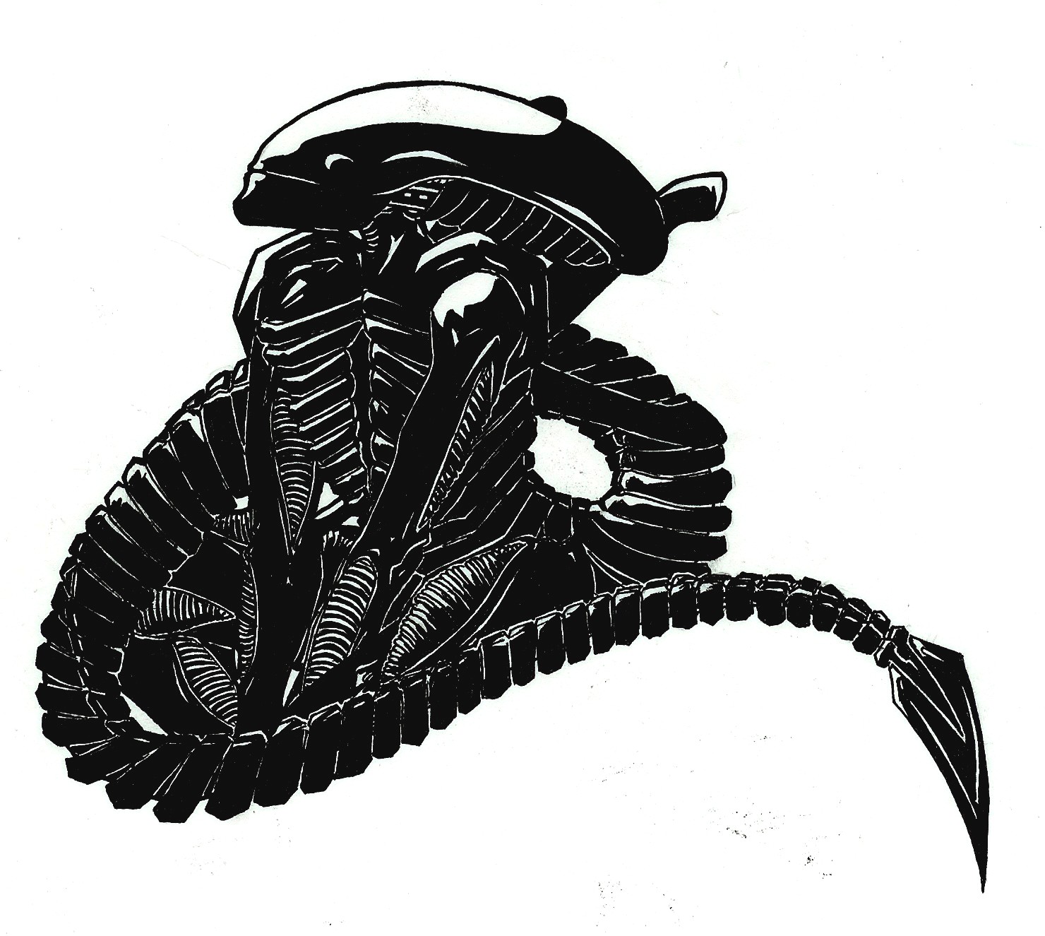 1480x1325 Xenomorph By T3h Dyl4n