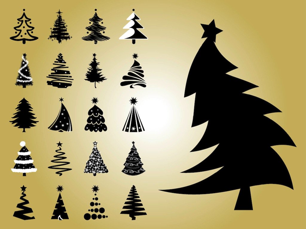 1024x767 Christmas Tree Vectors Vector Art Amp Graphics