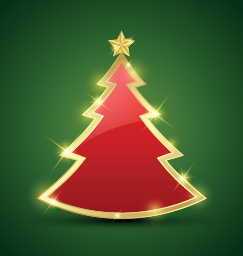 500x527 Elements Of Abstract Christmas Tree Vector Material 04 Free Download