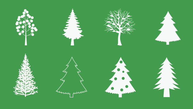 620x350 Christmas Tree Vector