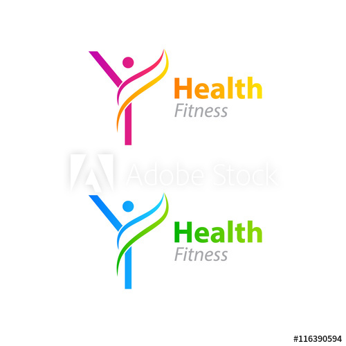 500x500 Abstract Letter Y Logo Design Template With Health Fitness Logo