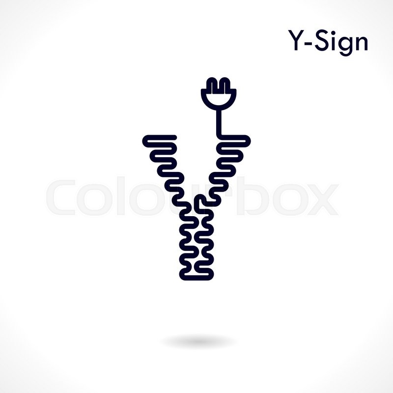800x800 Creative Y Letter Icon Abstract Logo Design Vector Template