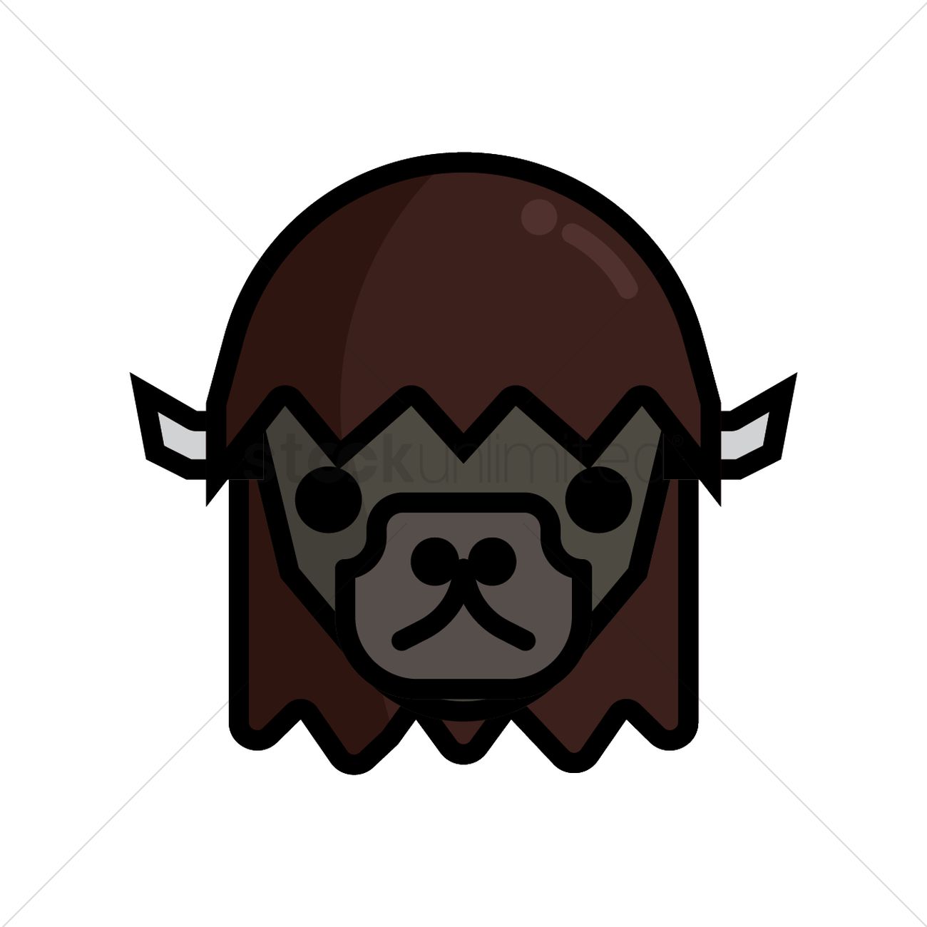 1300x1300 Yak Vector Image